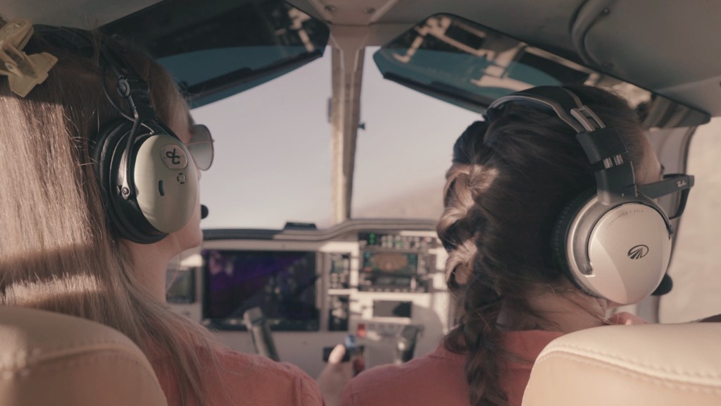 Sky Queens — two pilots in the cockpit